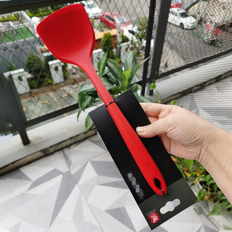 耐高温家用硅胶铲平底锅锅铲不粘锅专用锅铲炒菜铲子厨具不锈钢