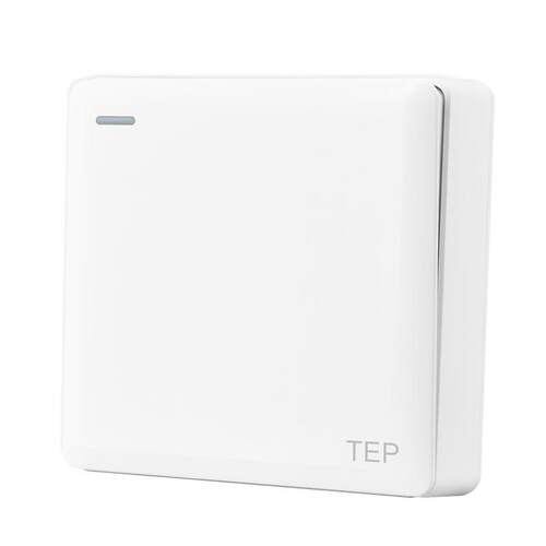 TEP明装开关插座超薄明线盒面板86型墙壁1位单开双联一开双控开关