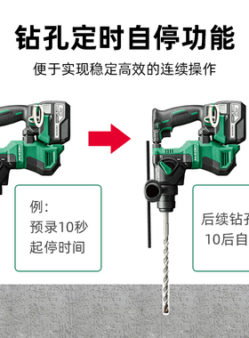 高壹18V充电式无刷DH18DPA轻型电锤钻大功率混凝土打孔家用DH18DP