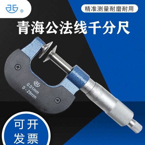 青海公法线千分尺 青量 0-25-50-75-100-125-350 分厘卡盘头