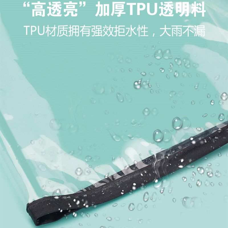透明雨伞大号长柄双人女网红加厚结实防风三人加大暴雨男士直杆伞