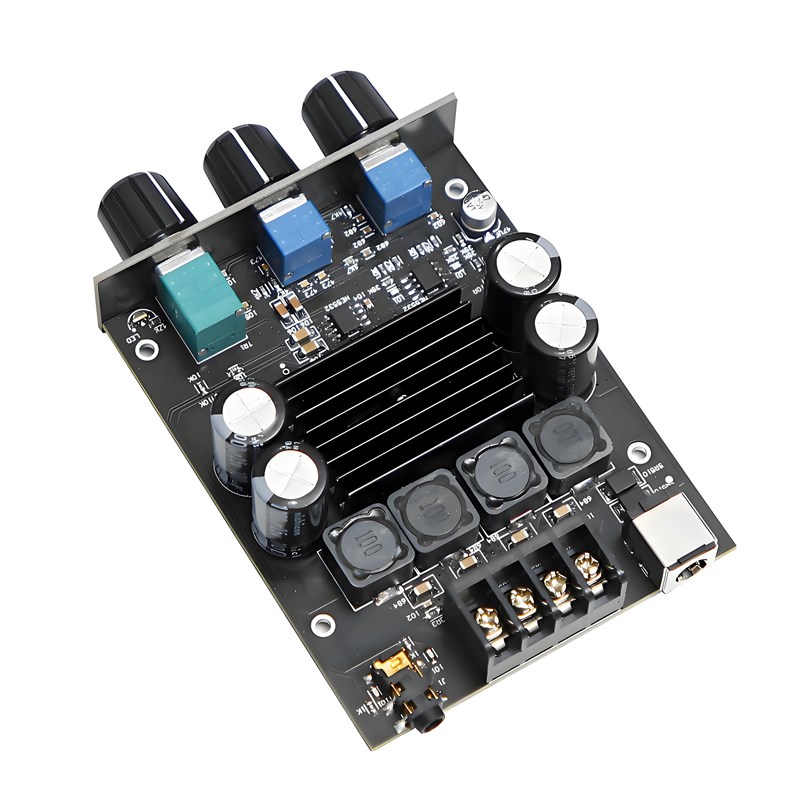 YJ-100C TPA3116双芯2.0数字音调100W*2大功率D类立体功放板