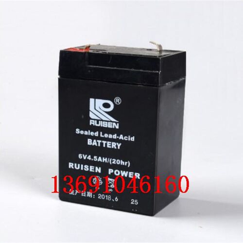 RUISEN蓄电池6V4.5AH/20HR玩具汽车6V4AH 电子秤 台秤 吊秤电瓶