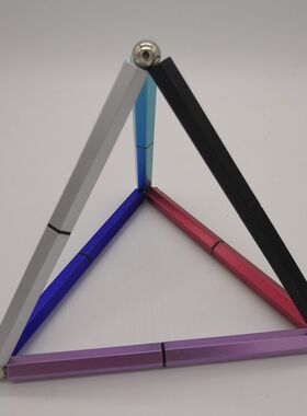 转笔磁铁可折叠黑科技学生百变吸铁磁力笔多功能创意益智中性笔
