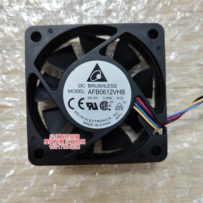 Delta/台达 6CM 6015 12V 0.24A AFB0612VHB 4线PWM 调速散热风扇
