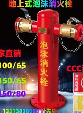 地上式泡沫消火栓 PS100/65 泡沫消防栓 室外消火栓 CCC消防认证