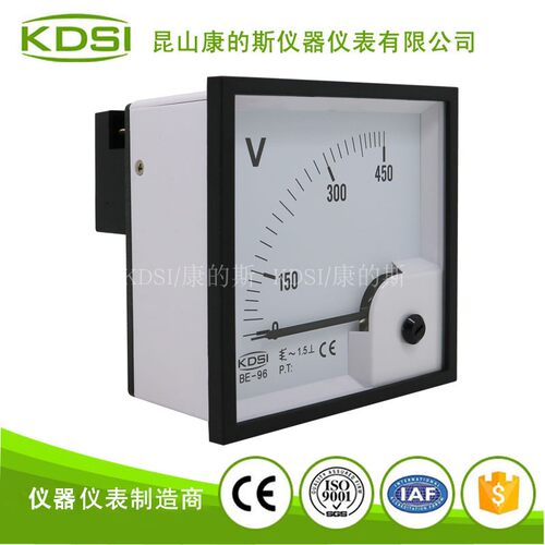 供应 KDSI指针式电表BE-96 AC450V直通式交流电压表 电压测量仪表