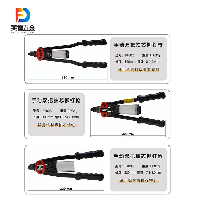 手动拉铆枪工业级双把手动铆钉枪拉铆枪拉钉铆枪铆钉机家用拉钉钳