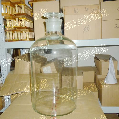 华鸥出品 磨砂口小口瓶 试剂瓶 20斤/10kg泡酒瓶 10000ml