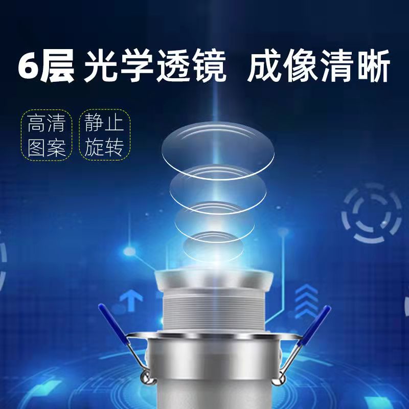 嵌入式投影灯暗装吸顶logo定制指引标志射灯过道走廊酒店服装店