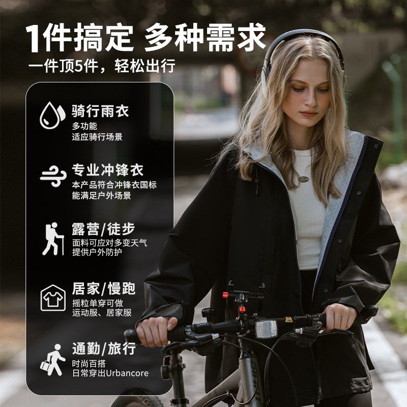 雨衣电动车女成人分体式雨衣套装暴雨级摩托车雨衣自行车骑行专用