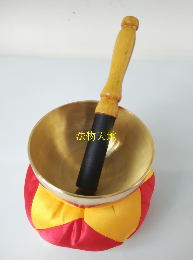 佛家用品道家法器 木鱼引庆铜器 铜磬 佛具 铜庆 铜磬3.5寸钵音乐