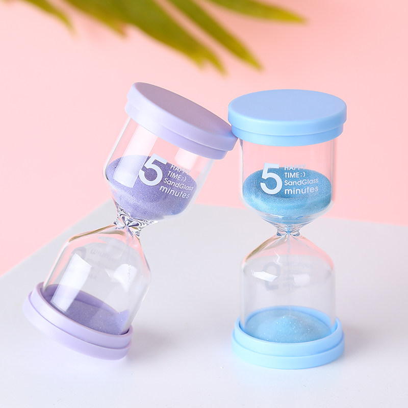 沙漏计时器儿童刷牙防摔30/3分钟十分钟时间流沙瓶漏斗摆件塑料10