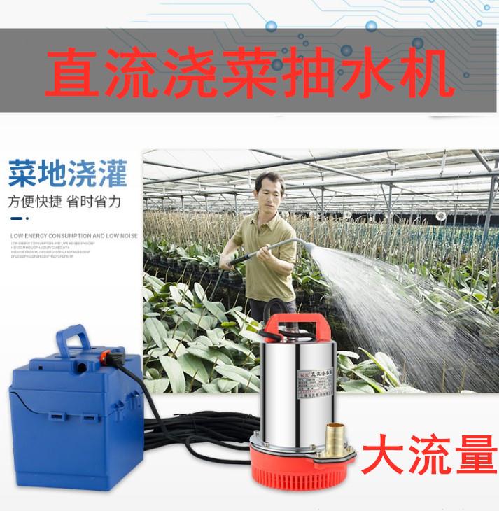 12v电瓶蓄电池水泵吸水器充电插在电车上48v船用自吸耐腐室外水井