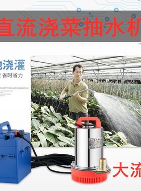 12v电瓶蓄电池水泵吸水器充电插在电车上48v船用自吸耐腐室外水井