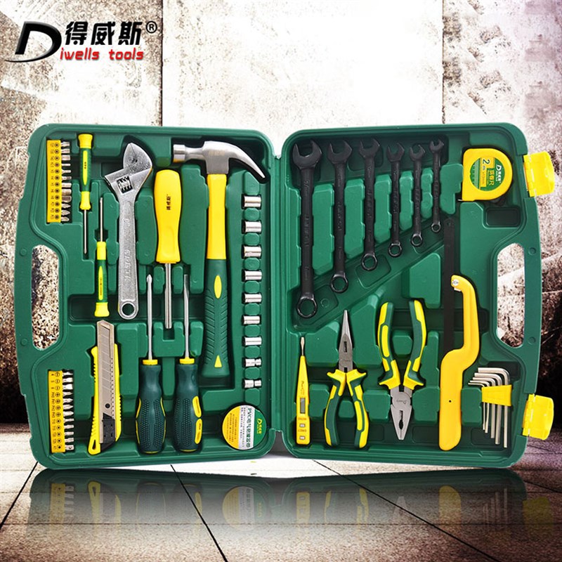 得威斯机修工具套装 汽修车工具汽车维修工具套筒 汽保随车工具箱