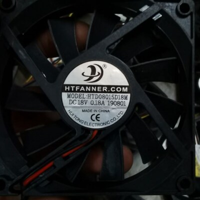 HTD08015D18M   18V 0.18A 80*80*15mm 冰箱风扇