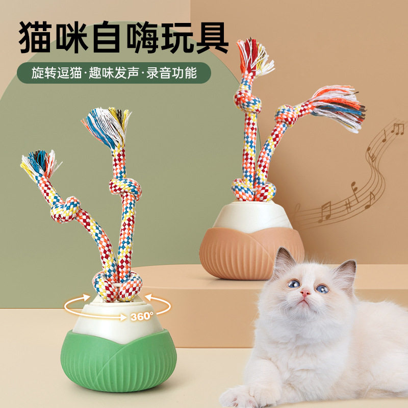 宠物智能猫咪玩具逗猫绳结滚滚球