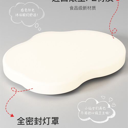客厅简约云朵吸顶灯白色亚克力LED房间极简灯卧室主卧温馨灯