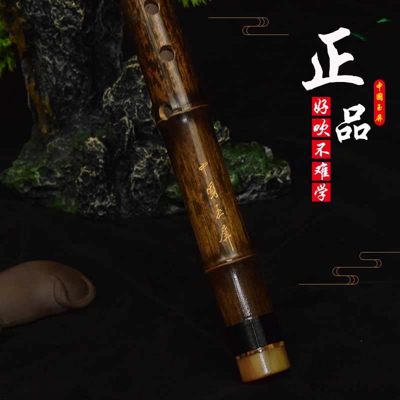 李坤松专业演奏级洞箫初学者8孔g调乐器紫竹古风八孔洞萧高端短箫