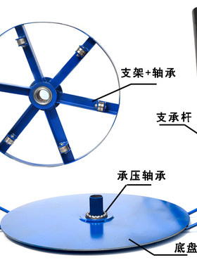 加重版放线盘放线架1吨钢绞线放线盘3吨光缆放线盘5吨电缆放线车
