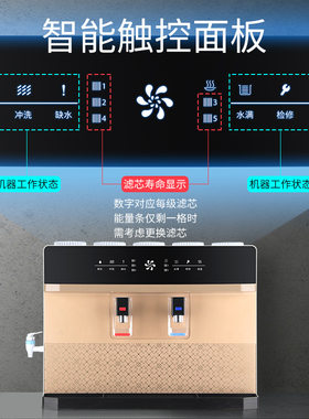 净水器直饮家用加热一体机壁挂式ro反渗透农村井水除垢除氯净水机