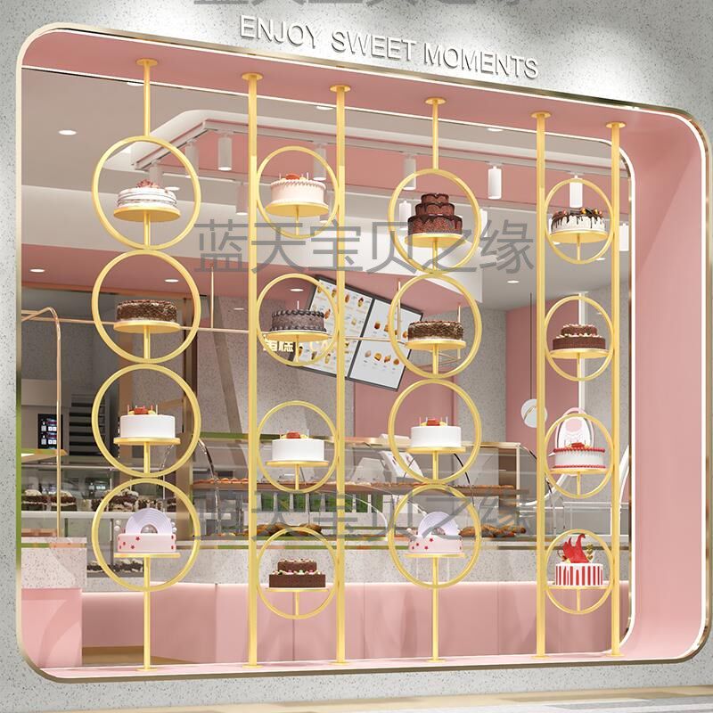 网红橱窗展示架展台铁艺蛋糕架子蛋糕模型架店商用模型装饰陈列架