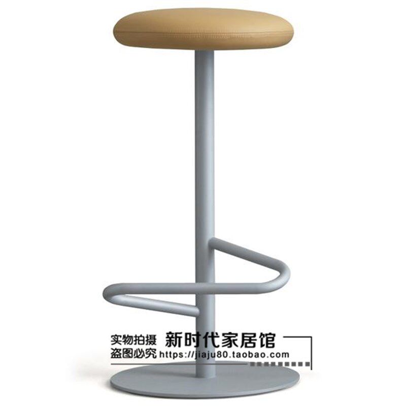 北欧休闲铁艺高脚凳咖啡厅靠背金属酒吧椅家用简约吧台凳餐厅餐椅