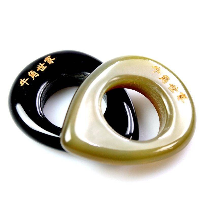 牛角穴位按摩器戒指式点穴器 全身经络脚底按压穴位工具 足疗器