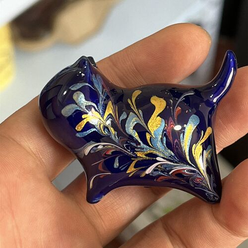 小号手绘猫咪摆件(5厘米)