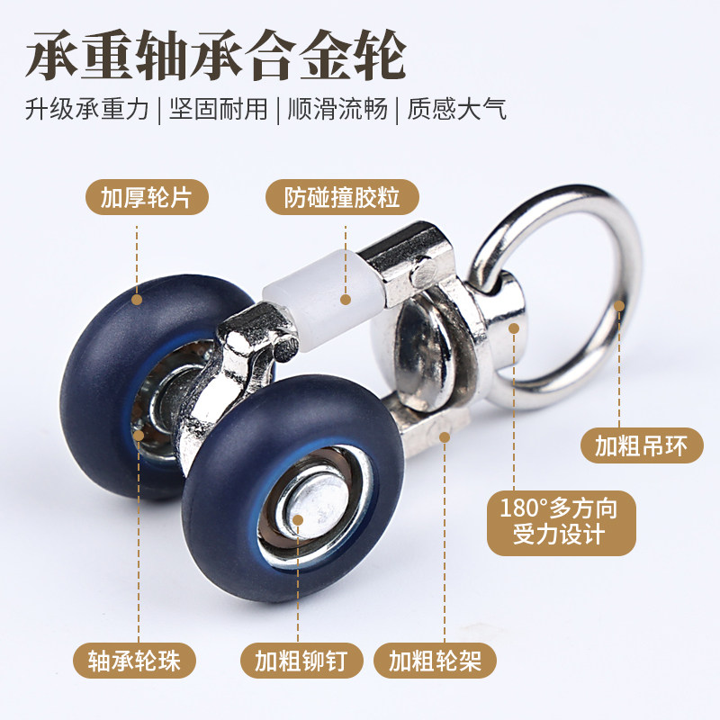 提籁雅铝合金窗帘轨道双排轨静音轨道双滑轨跑道送窗帘配件