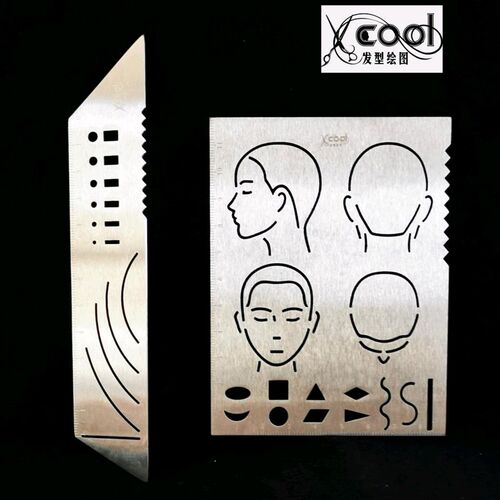 xcool发型绘图 笔记版  美发工具教学 发型师修剪  染烫模板钢制