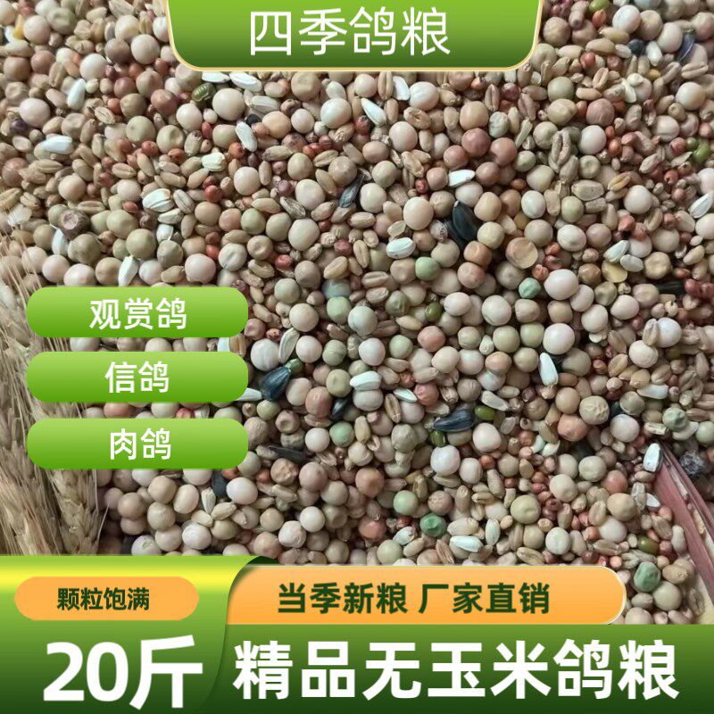 20斤精品无玉米鸽子粮食营养饲料鸟食信鸽观赏鸽肉鸽幼鸽成鸽粮