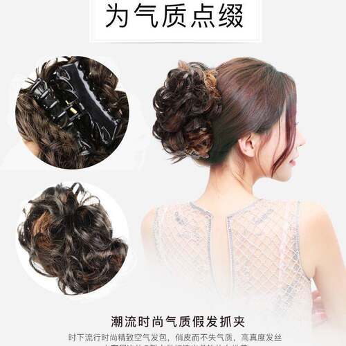 假发抓夹头发夹子大号盘发头饰短发女后脑勺头花马尾顶夹成人发夹