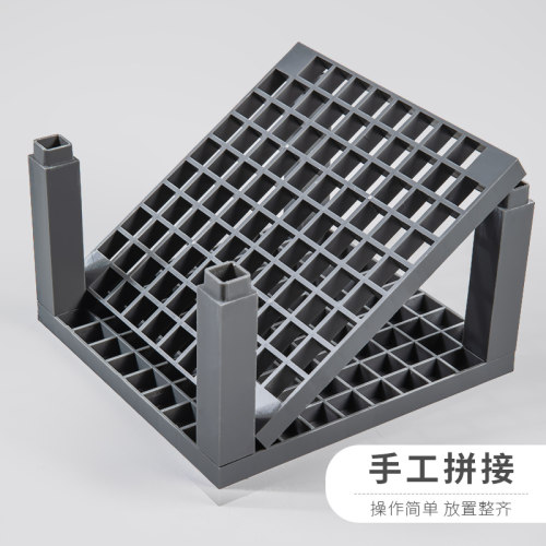 柏伦斯多空组合式白色塑料圆形便携可拆绘画画笔座笔筒固定笔夹晾