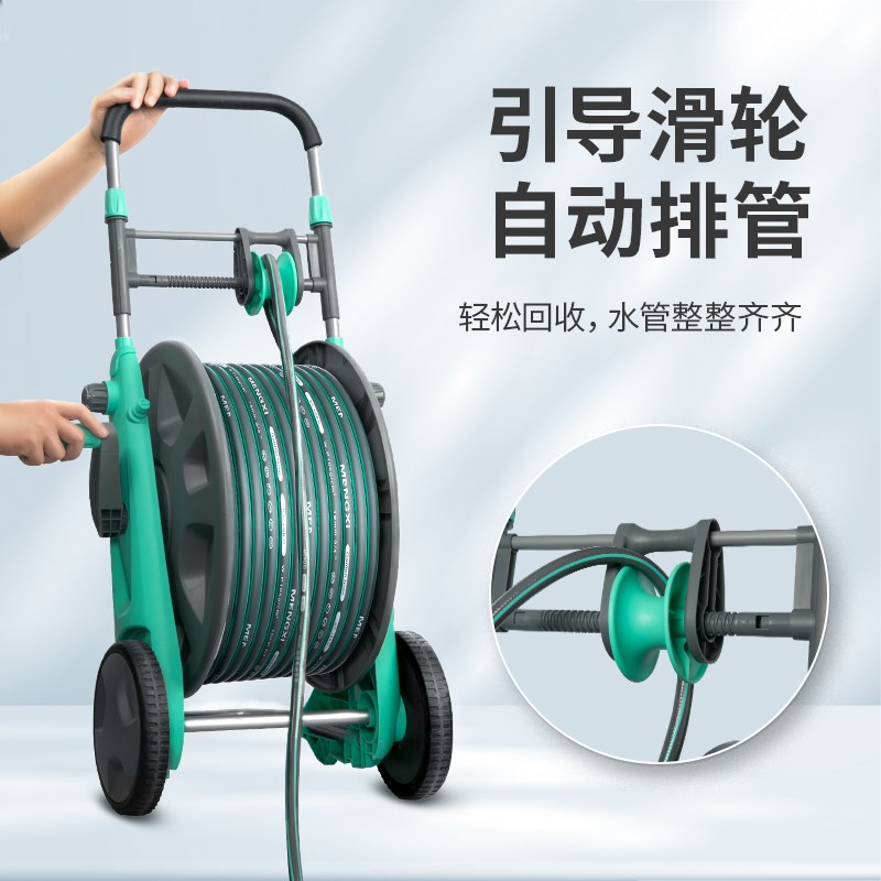 洗车家用高压水枪浇水浇菜4分6分水管软管冬天防冻100米卷管收纳