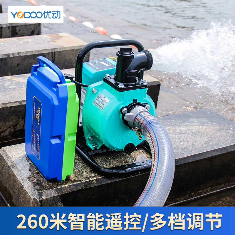 直流无刷抽水泵农用灌溉智能增压泵48V60V72电动车变频自吸潜水泵