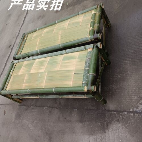 纯手工竹编罗汉床竹床老式竹凉席竹沙发竹桌子双人床家用竹床凉床