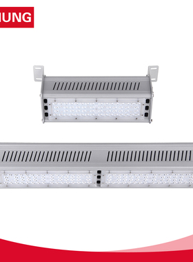 上鸿LED工矿灯50W100W150W200W250W条形厂房灯吸顶灯车间灯工厂灯