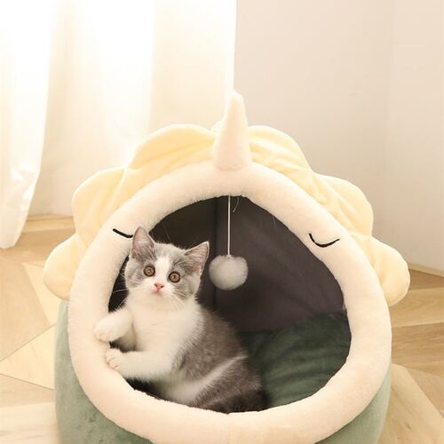 猫狗适用四季窝半封闭式猫窝猫屋别墅狗窝夏季猫别墅猫床沙发猫窝