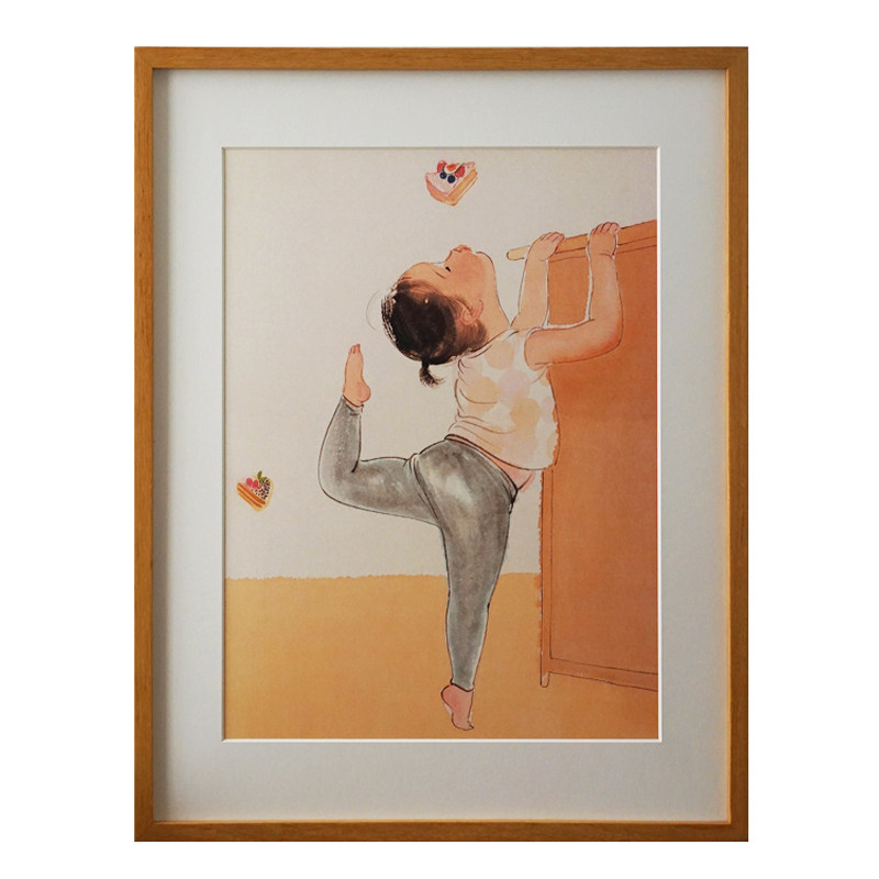 一二山皇小小 芭蕾 新中式水墨画客厅装饰画玄关挂画配电箱竖画