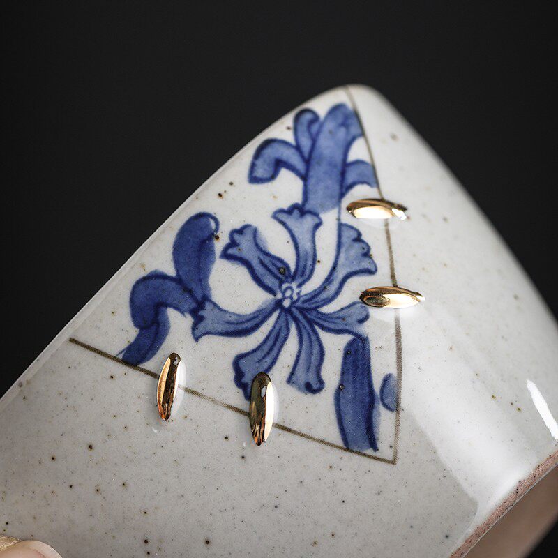 日式茶具套装家用一壶四杯便携旅行提梁壶两杯功夫茶具陶瓷小茶盘