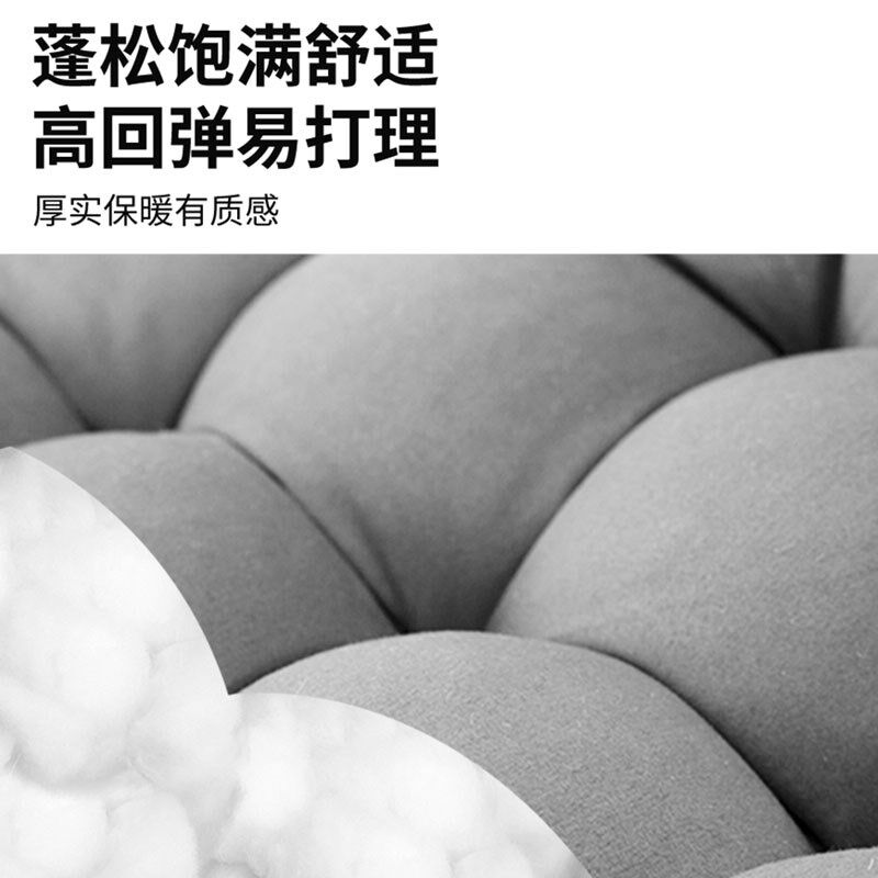 折叠躺椅棉垫加厚垫子摇粒绒垫子舒服垫多用椅垫简便被子冬天椅垫