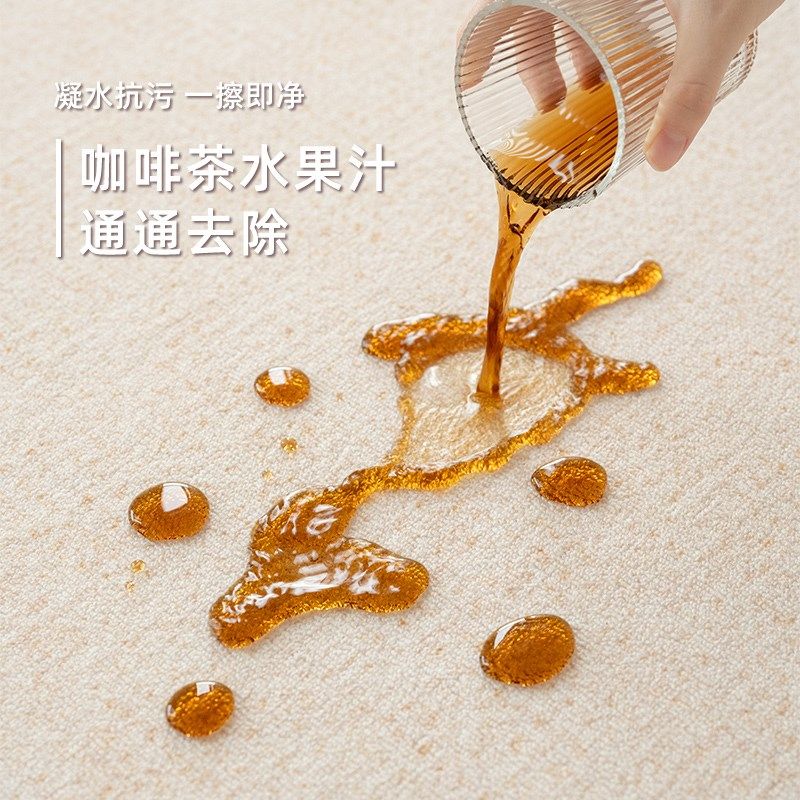 地毯客厅2024新款法式奶油风免洗可擦沙发茶几垫中古风卧室床边毯