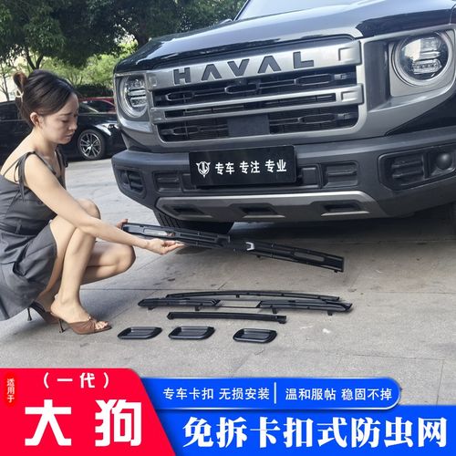 2024款哈弗大狗防虫网中网防尘网改装H卡扣式水箱防尘保护罩防护