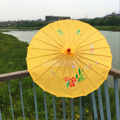 甲路工艺布伞古典绸布伞大红色透明伞跳舞伞演出伞摄影道具舞蹈伞