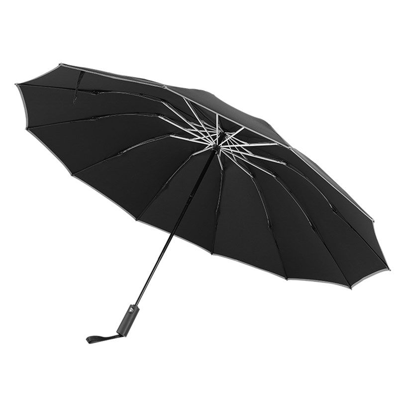 全自动防回弹雨伞特大三人节节收反向折叠伞加大加厚加固抗风暴雨