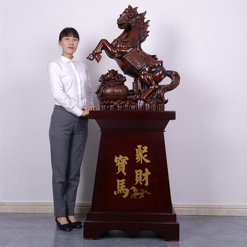 开业礼品摆件马到成功招财马公司乔迁H贺礼酒店大堂办公室落地装