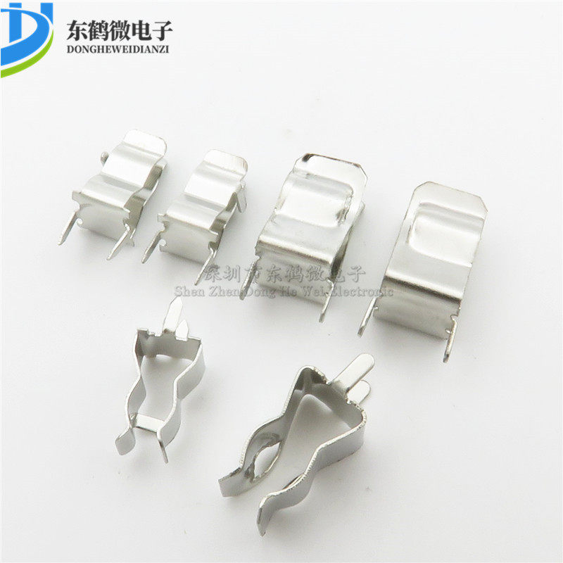 金属保险管夹子5*20mm 6*30mCm 保险管夹/保险丝座 保险管座 整包