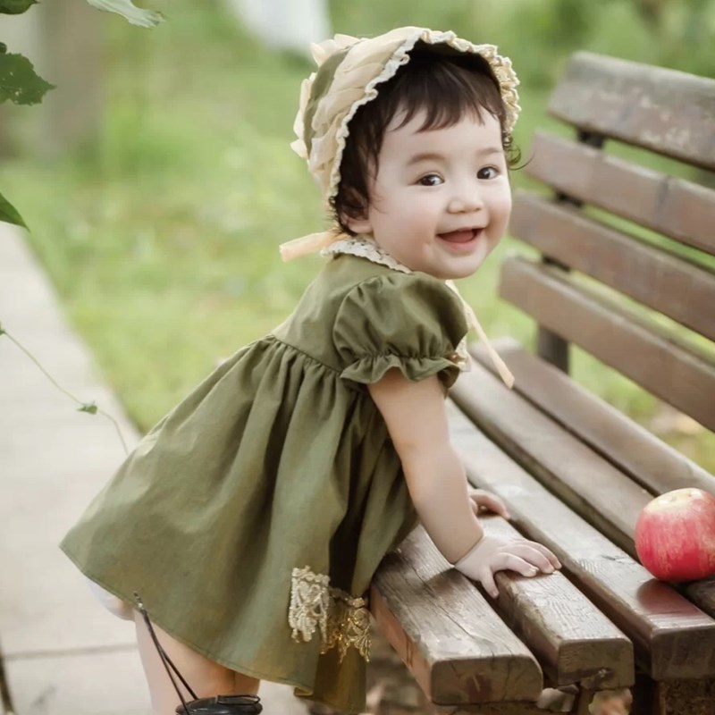 2020儿c童摄影服装影楼婴儿百天宝宝拍摄百天半岁周岁拍照服饰套